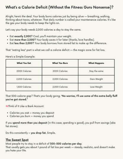 The Simplest Fat Loss Guide for $17 Bucks