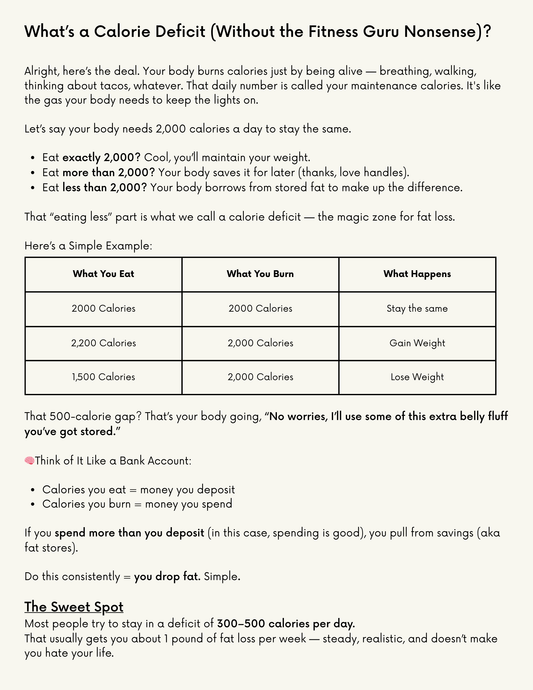 The Simplest Fat Loss Guide for $17 Bucks